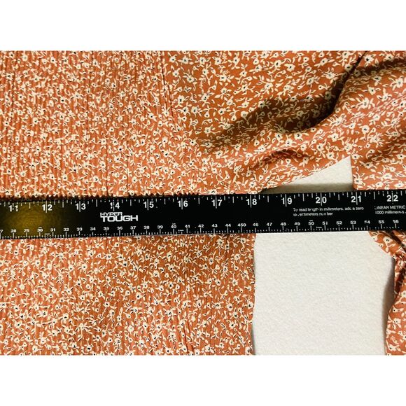 Down East Boho Country Cottagecore Dress Pink Floral Knee Length Small Modest - Picture 8 of 9